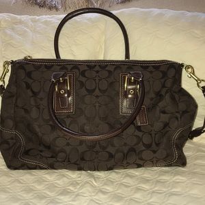 Chocolate brown Coach purse